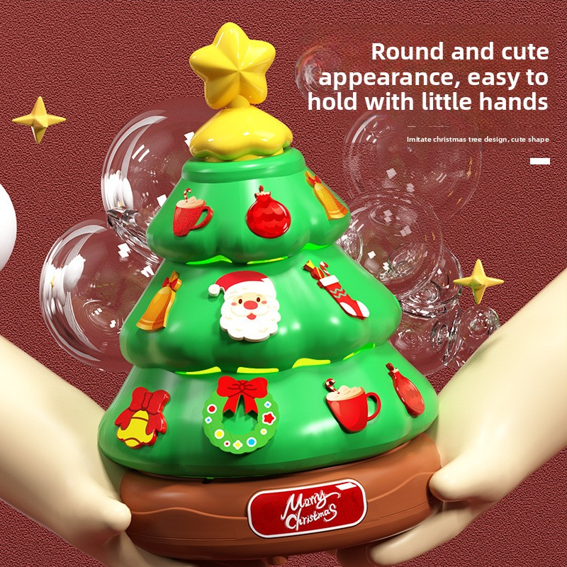 Electric Christmas bubble toy with music and lights