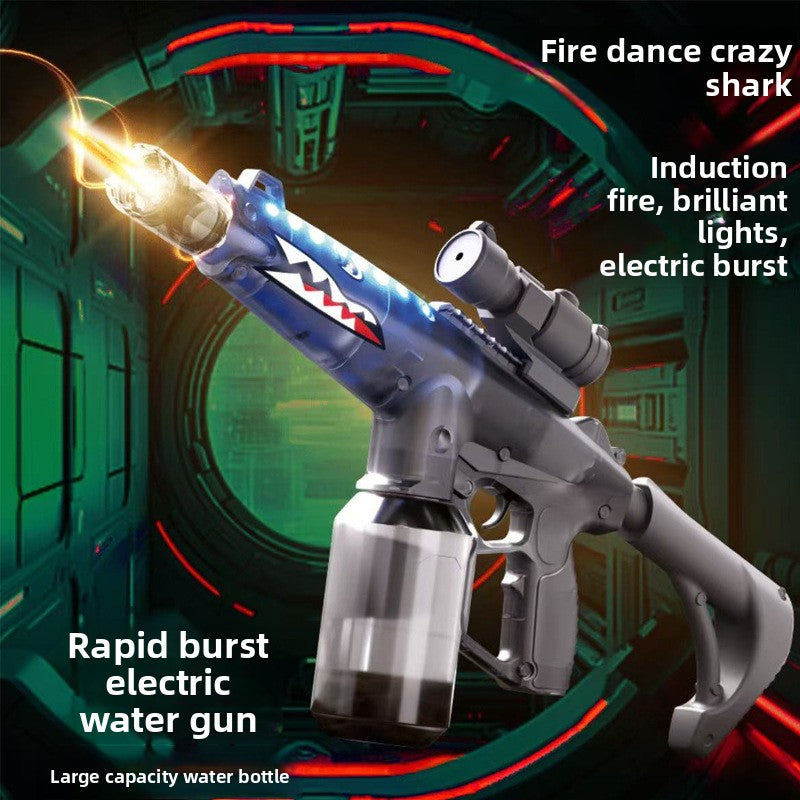 P90 Electric Water Gun with Lights – AUG Style Automatic Water Blaster Toy for Kids Summer Beach Battles