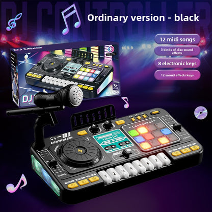 Kids DJ Mixer Toy – Multi-Function Bluetooth Music Playset with Microphone & Piano Keys