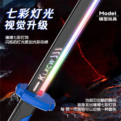 Galaxy Spark Lightsaber Toy – LED Laser Sword with Mist Spray for Kids