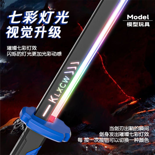Galaxy Spark Lightsaber Toy – LED Laser Sword with Mist Spray for Kids