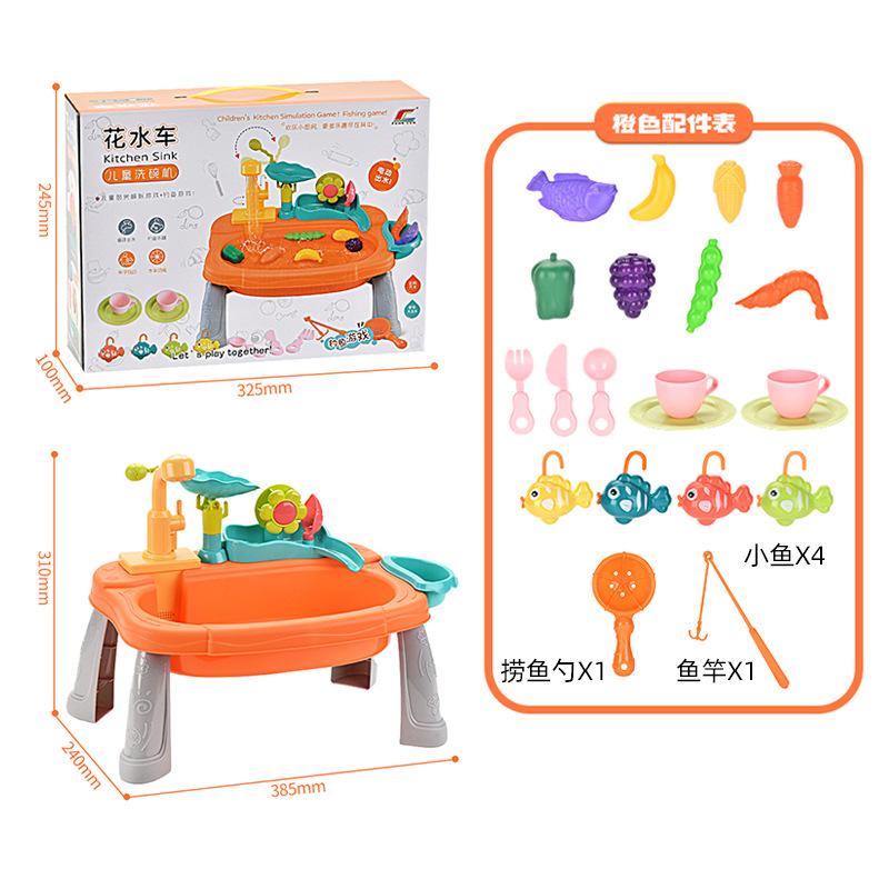 Children’s Washing Toy Sink – Water Circulation Kitchen Pretend Play Set
