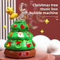 Christmas tree bubble machine music box toy