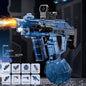 Close-up of MK3 water blaster trigger and ergonomic handle design


