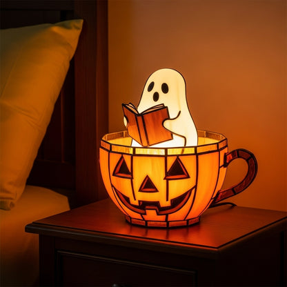 Color-changing ambiance lamp ghost-shaped bubble bath decor