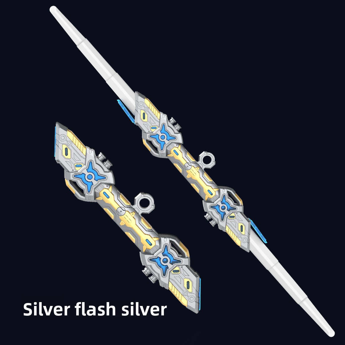 Colorful LED Light Saber Toy – Dual Blade Retractable Sword for Boys