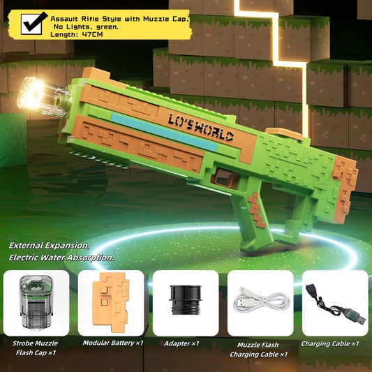 Electric pixel water gun with long shooting range

