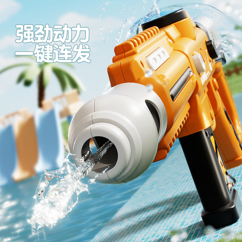 Electric rapid-fire water gun with large capacity tank for kids

