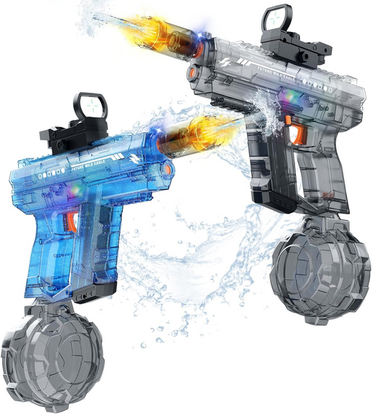 Electric water gun with 800cc capacity and LED lights

