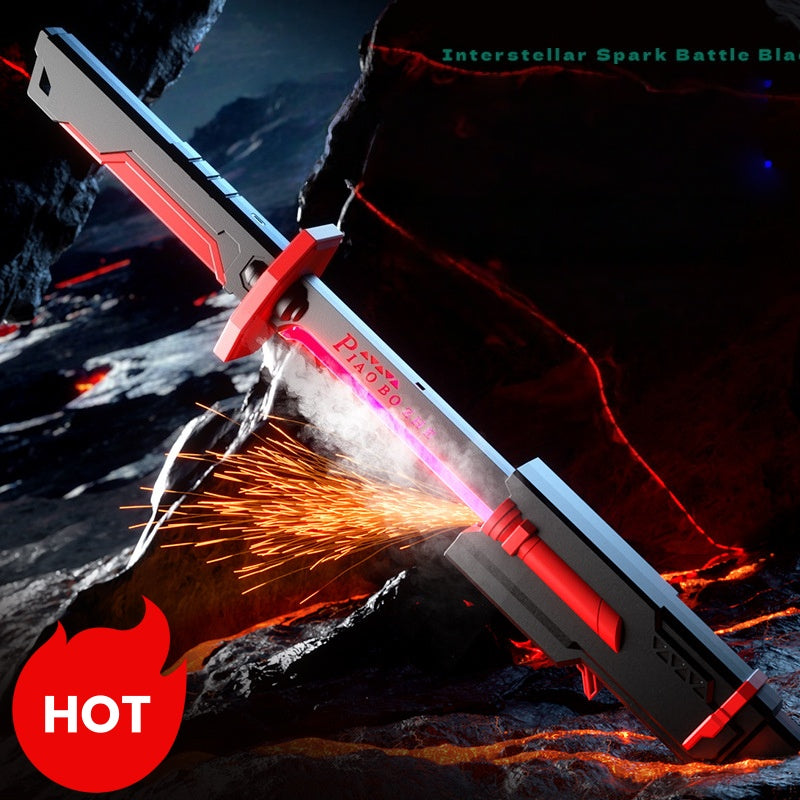 Galaxy Spark Battle Sword Toy with LED lights and mist