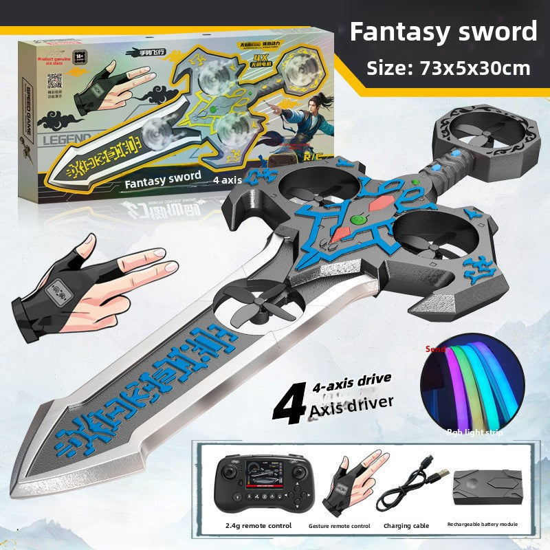 Gravity Gesture Sensing RC Airplane LED Glider Toy