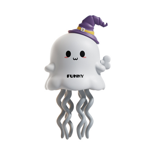 Halloween Ghost & Pumpkin Octopus Toy – Wind-Up Dancing Figure