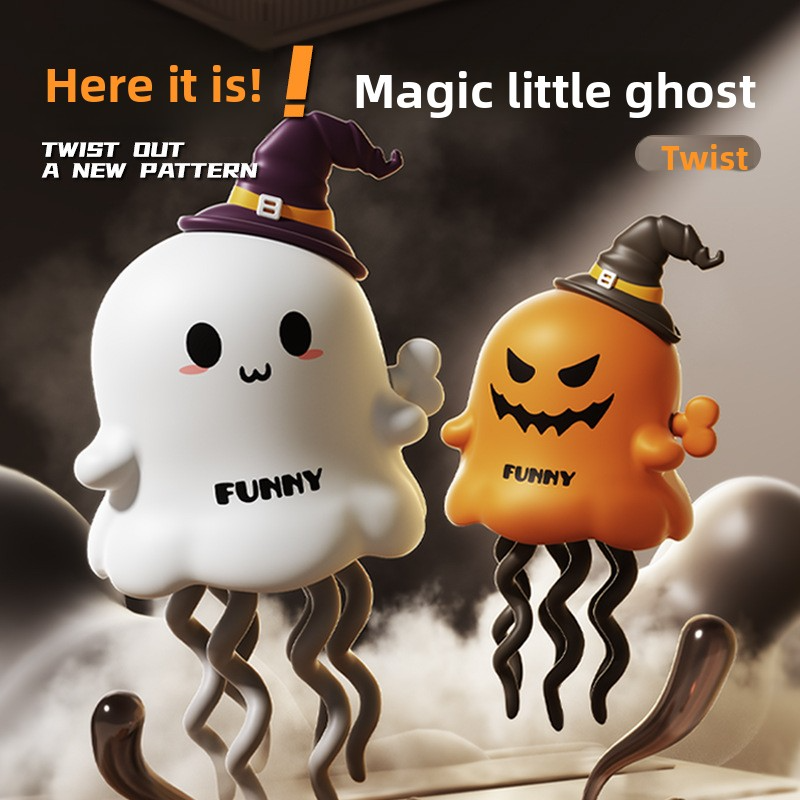 Halloween and Christmas Dancing Octopus Toy – Wind-Up Pumpkin Ghost Figure