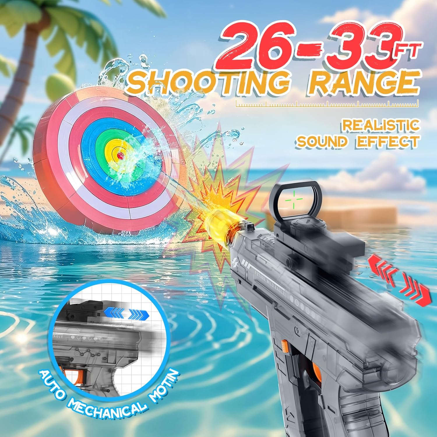 High-performance water blaster for kids and adults


