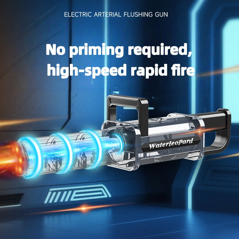 Ice Storm Gatling Electric Water Gun front view