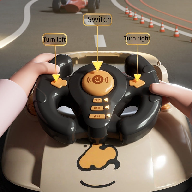 Interactive racing machine for boys and girls