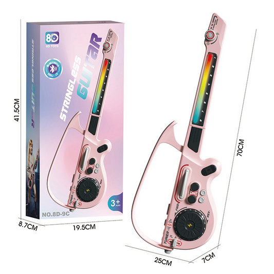 Kids DJ Guitar Toy – Foldable Bluetooth Electronic Musical Instrument