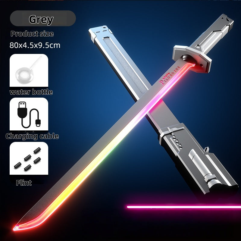 Kids light-up samurai sword toy with rechargeable battery