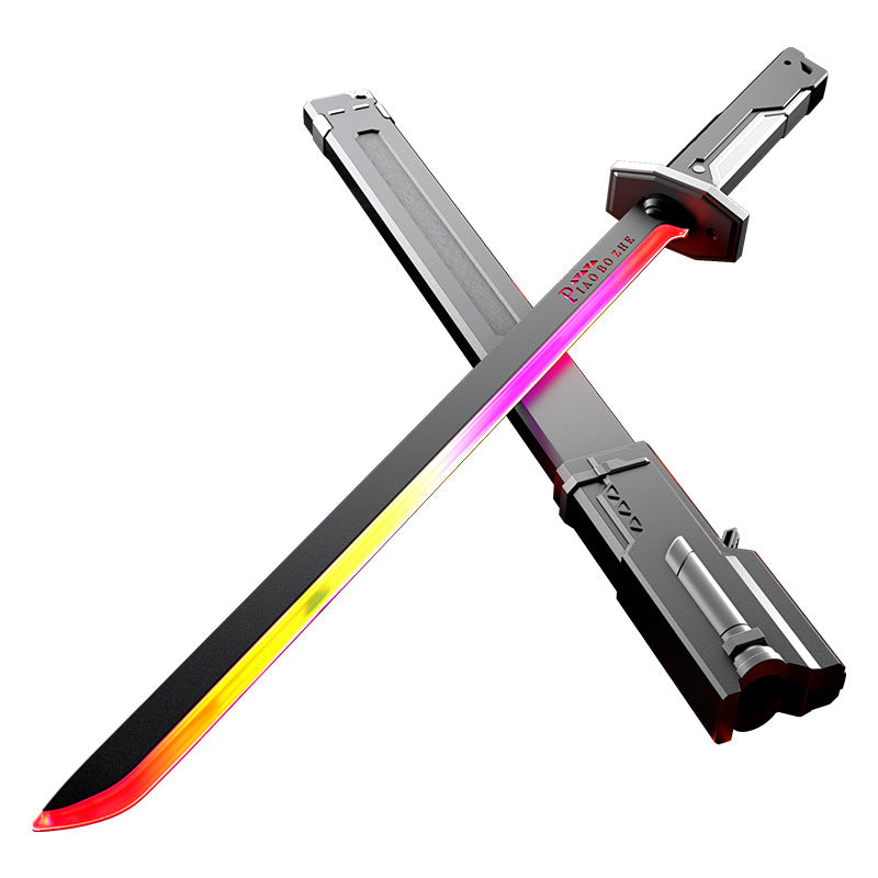 LED laser sword toy with colorful blade for boys cosplay