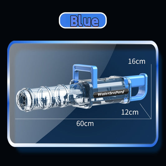 LED light on Gatling electric water gun