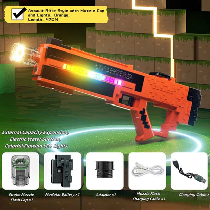 Multiple colors of Trendy Pixel Water Gun shown side by side

