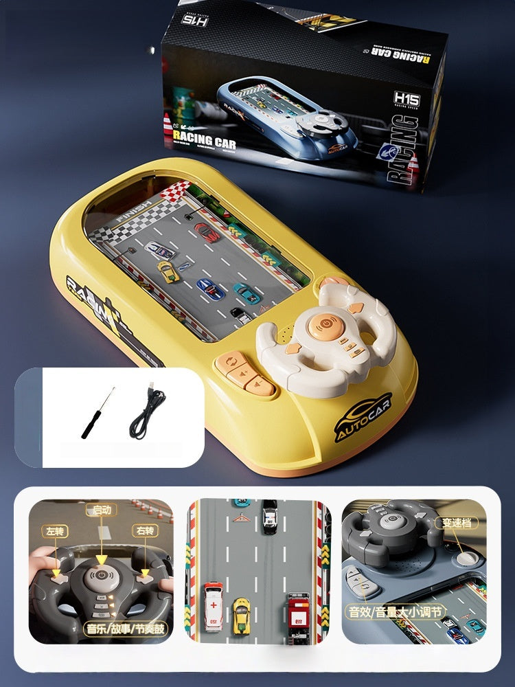 Obstacle-avoiding kids car toy for home play