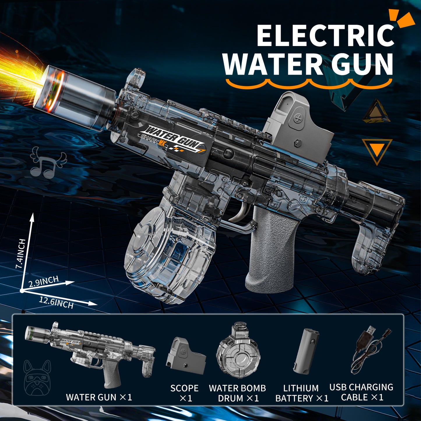 Realistic Desert Eagle Squirt Gun Toy – Perfect for Pool Parties

