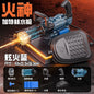 Rechargeable Type-C charged LED Gatling water gun with accompanying toolset and smoke machine

