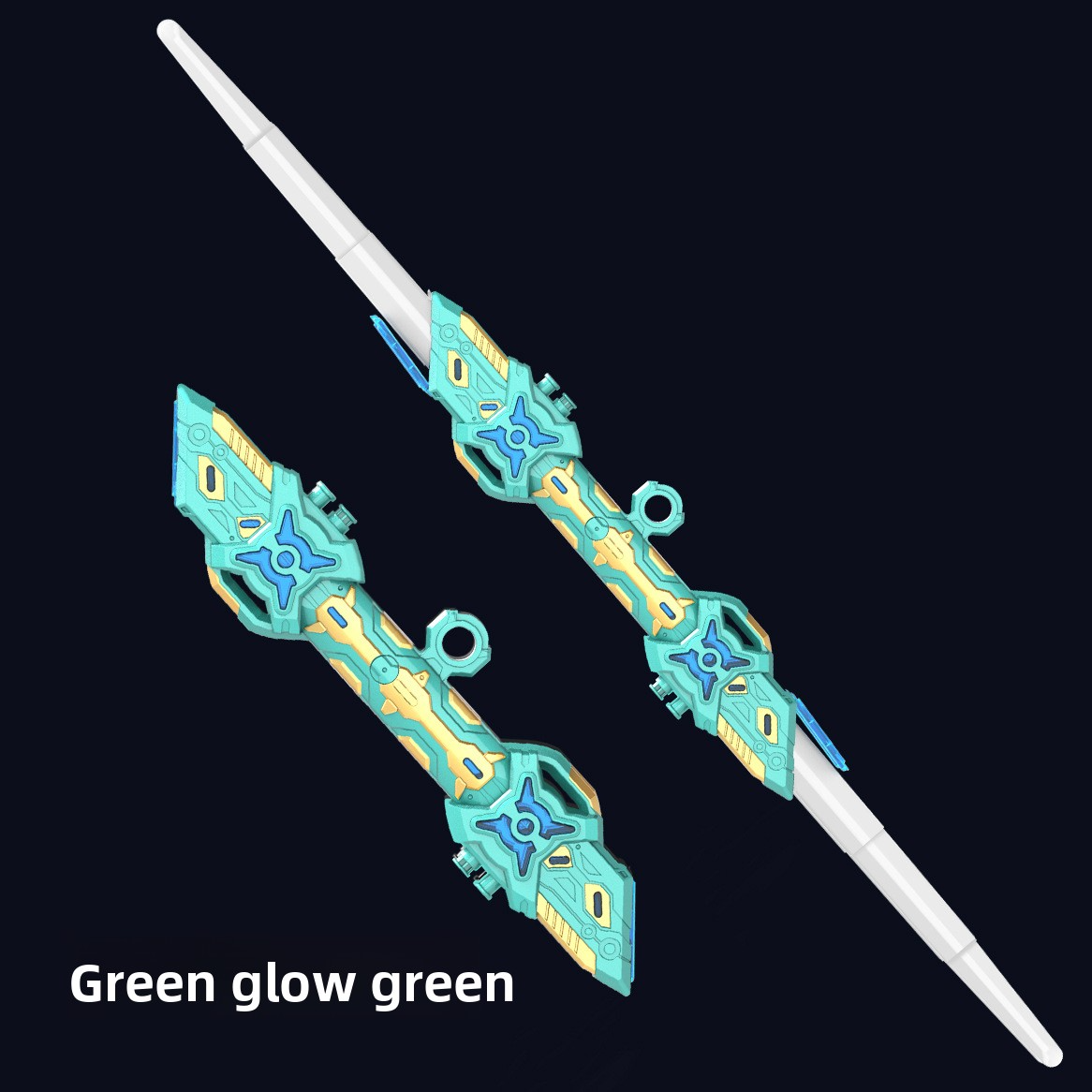 Retractable Double Blade Toy Sword – LED Lightsaber for Role Play Games