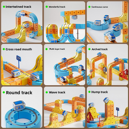STEM Educational Magnetic Train Track Building Blocks Toy
