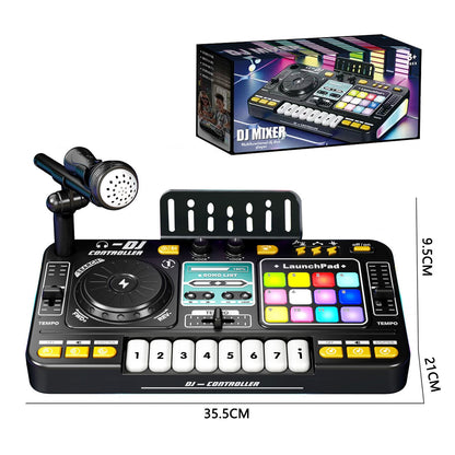 Kids DJ Mixer Toy – Multi-Function Bluetooth Music Playset with Microphone & Piano Keys