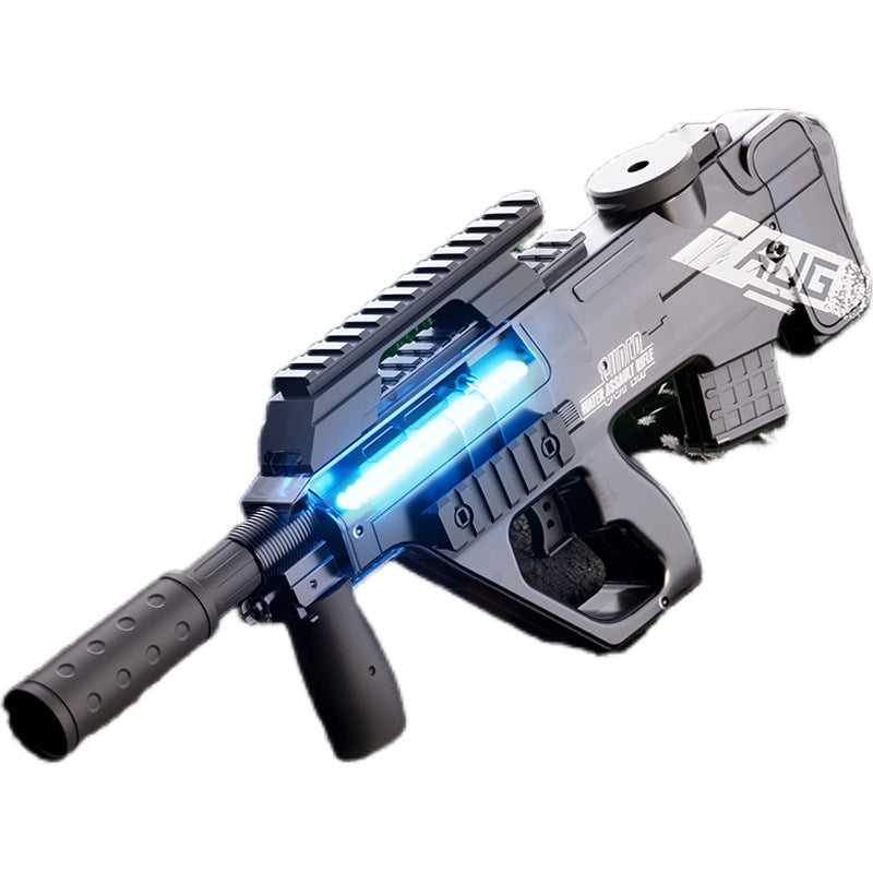 P90 Electric Water Gun with Lights – AUG Style Automatic Water Blaster Toy for Kids Summer Beach Battles