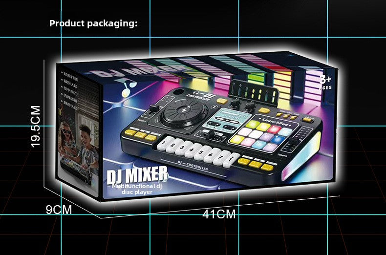 Kids DJ Mixer Toy – Multi-Function Bluetooth Music Playset with Microphone & Piano Keys