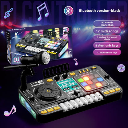 Kids DJ Mixer Toy – Multi-Function Bluetooth Music Playset with Microphone & Piano Keys